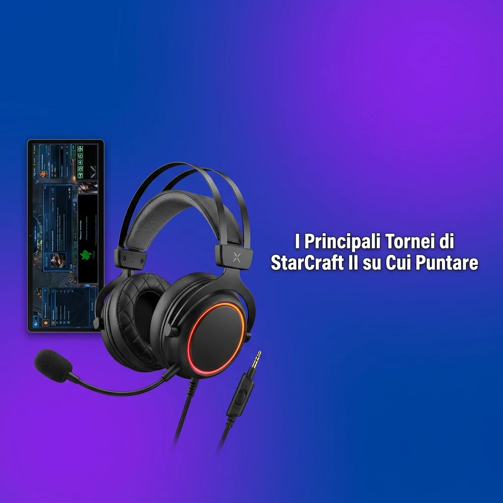 Principali tornei StarCraft II: EWC, GSL, ESL Masters, IEM Katowice e WCS Finals per scommesse esport