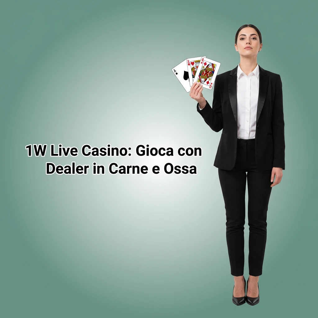 Dealer in carne e ossa al 1W Live Casino: roulette, blackjack, baccarat e game show in diretta