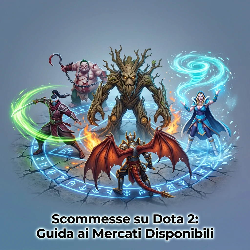 Scommesse su Dota 2: guida ai mercati disponibili, tornei come The International e quote live in tempo reale.