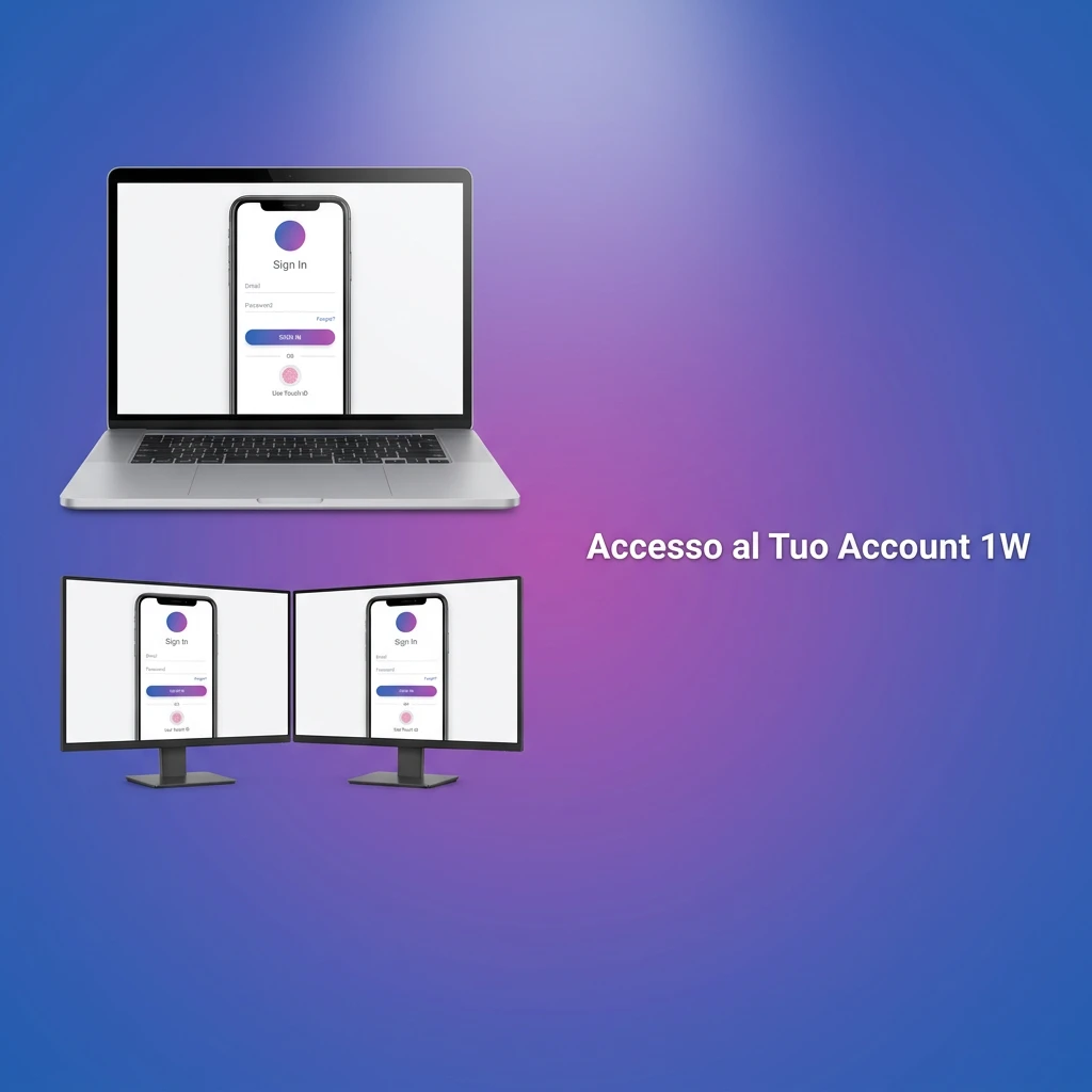 Guida al login account 1W: inserisci email e password per accedere a giochi, scommesse e bonus