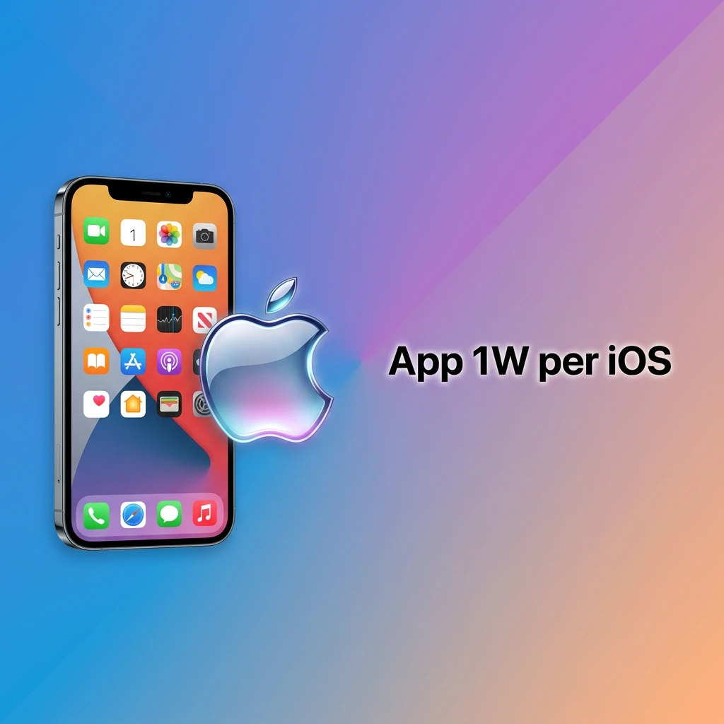 App 1W per iOS su iPhone e iPad, gratuita con funzionalità complete, compatibile con iOS 11.0 e versioni successive