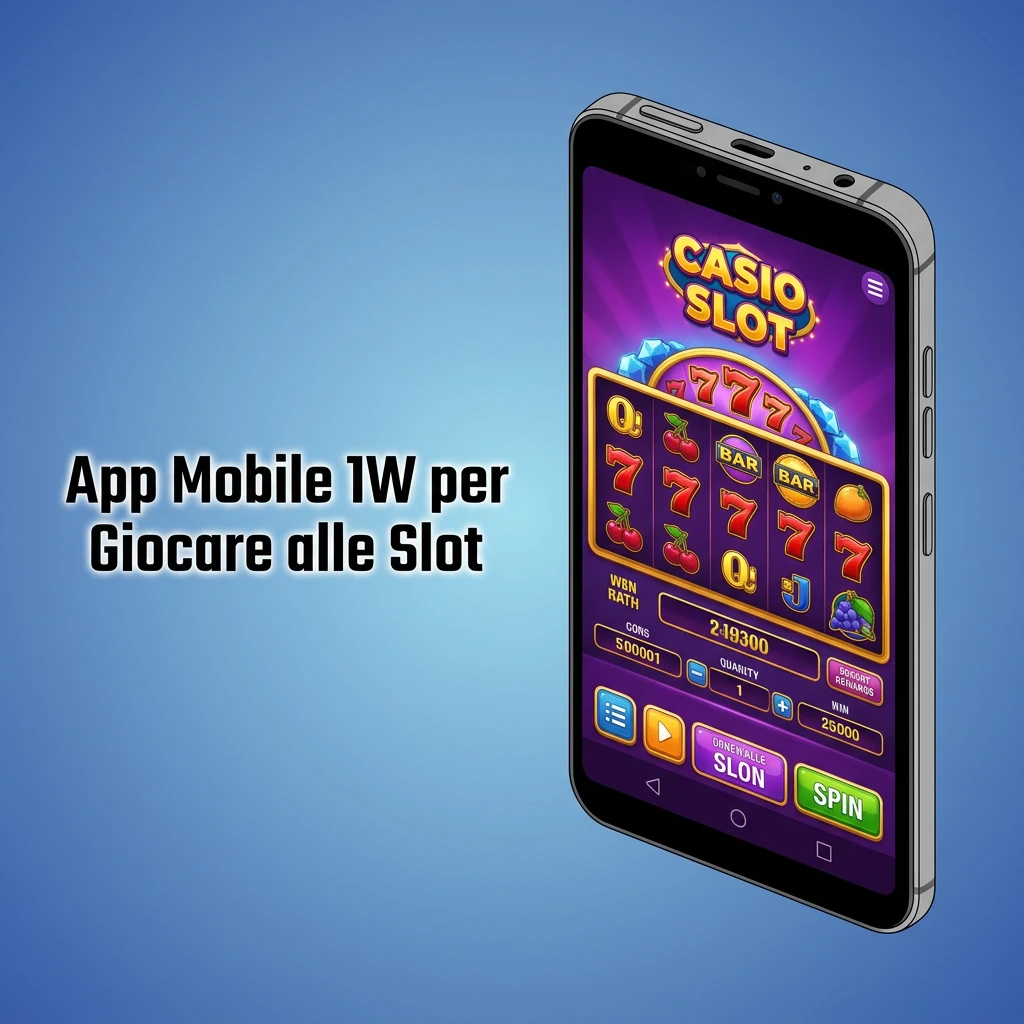App mobile 1W per slot: installa su Android e iOS, naviga la lobby e gioca con controlli touch ottimizzati.
