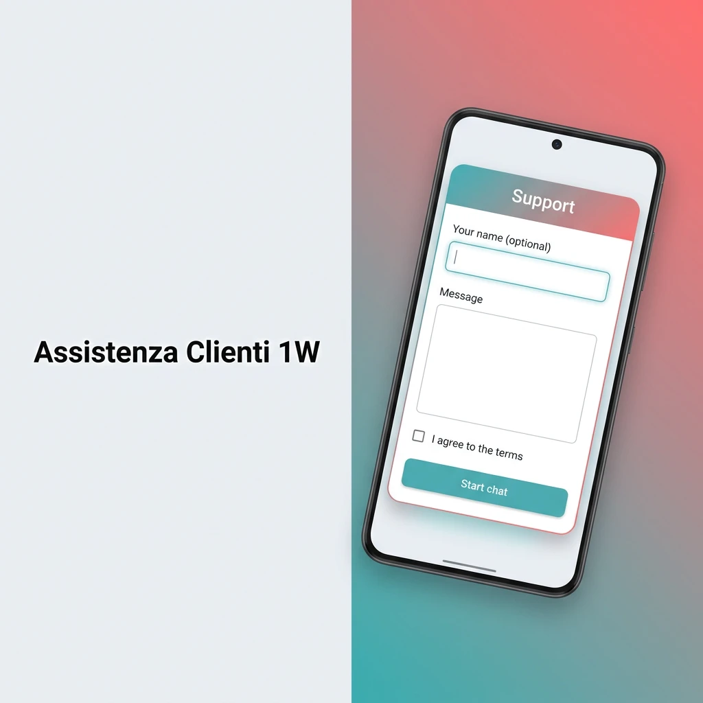 Team di assistenza clienti 1W disponibile via live chat 24/7, email e FAQ per supporto prelievi