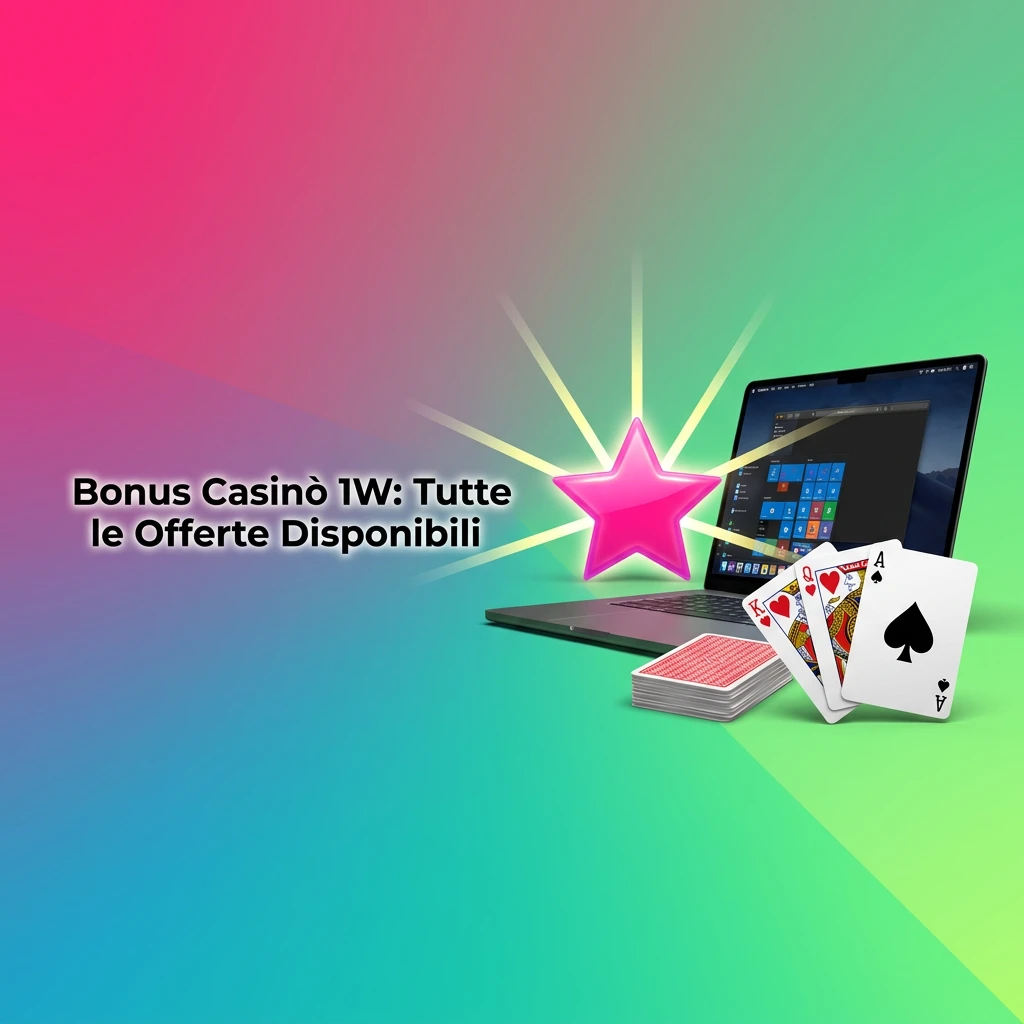Bonus casinò 1W: deposito, cashback settimanale, slot del giorno e live con offerte fino al 500%