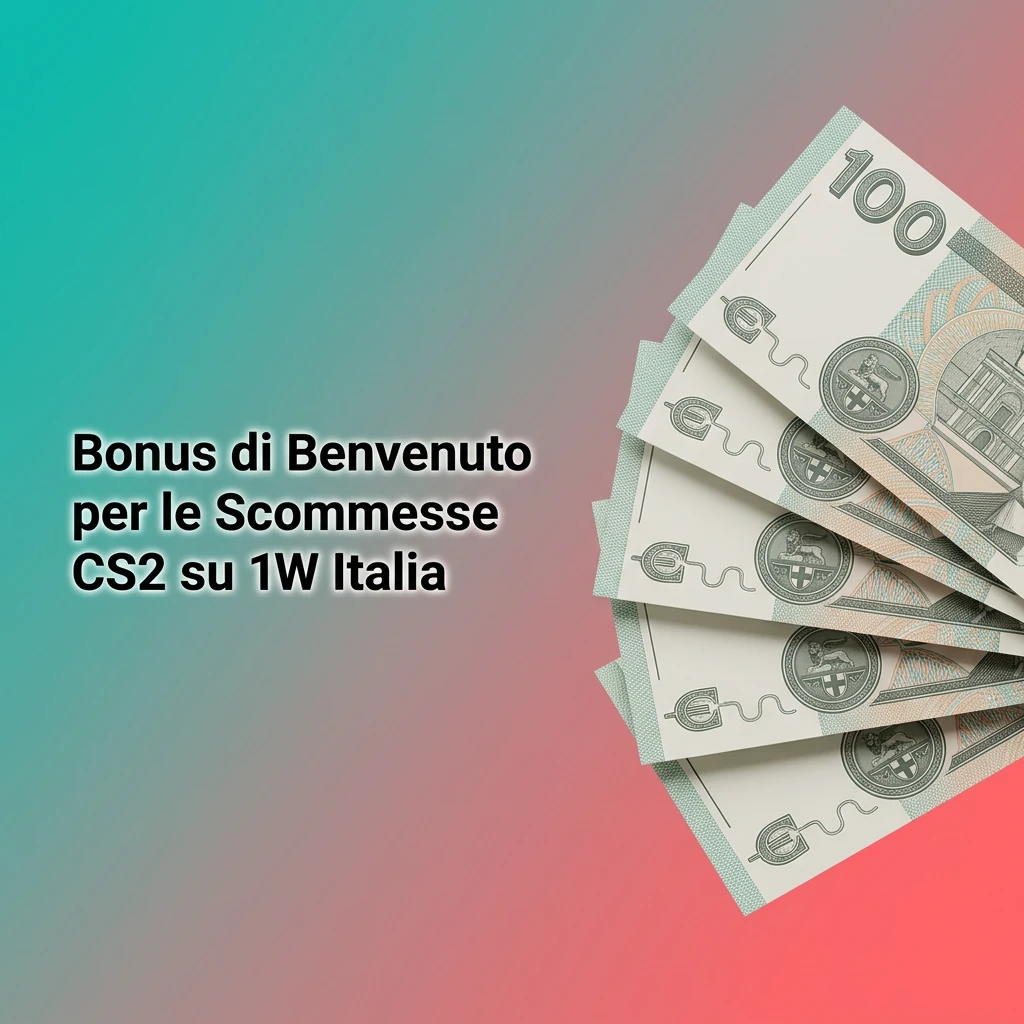 Bonus di benvenuto 1W Italia fino al 500% sul primo deposito per scommesse CS2
