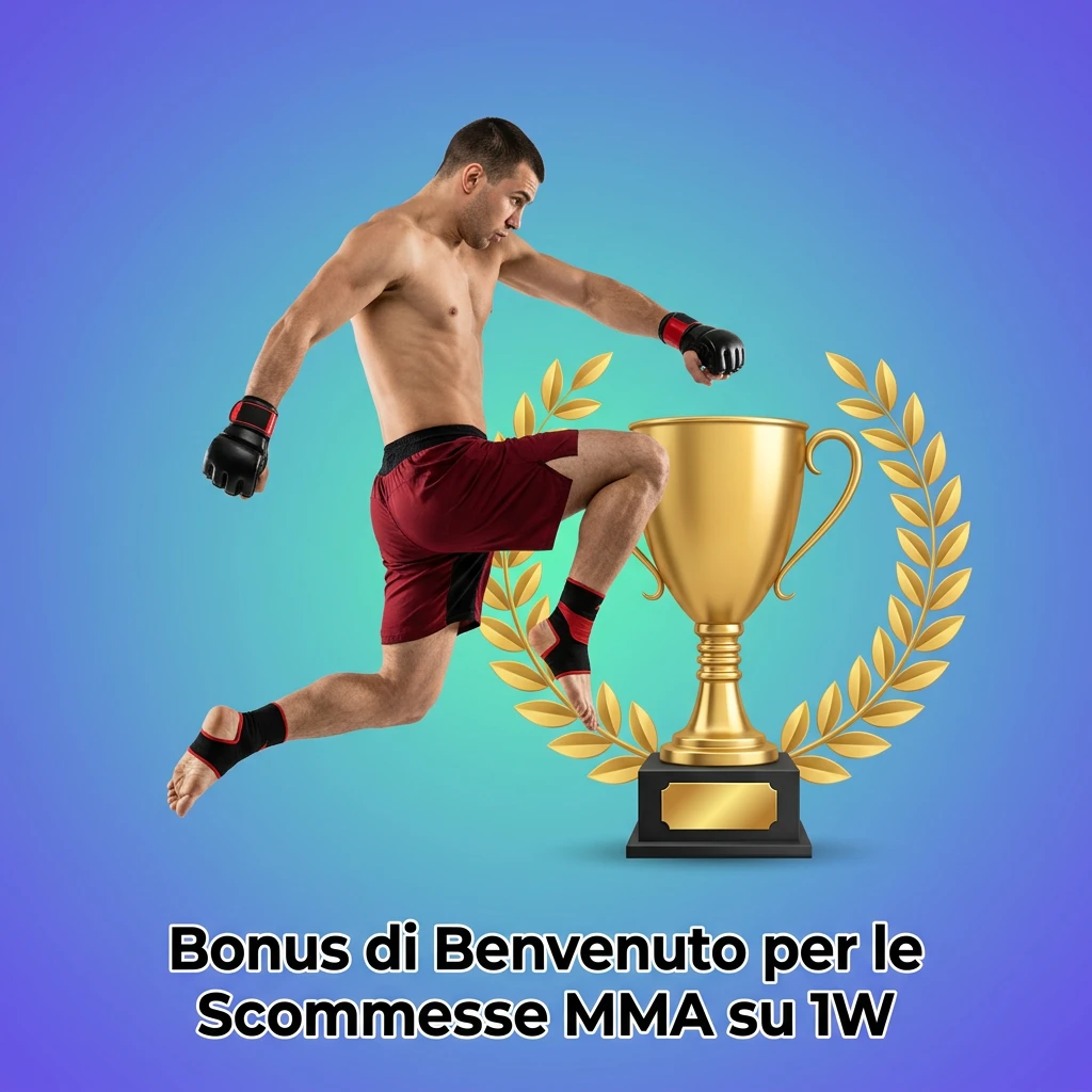 Bonus di benvenuto 1W per scommesse MMA: offerta sul primo deposito per UFC e Bellator