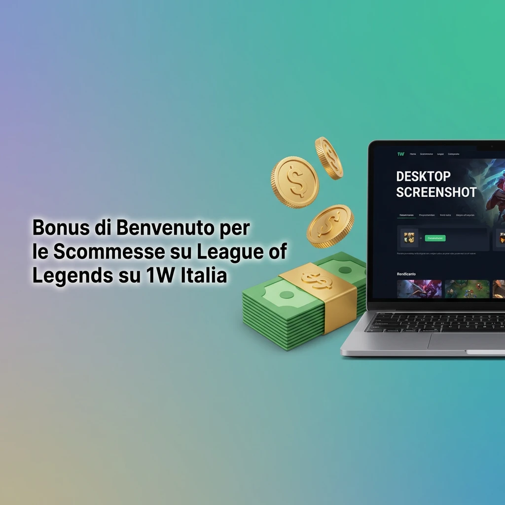 Bonus benvenuto 500% primo deposito su 1W Italia per scommesse League of Legends esports