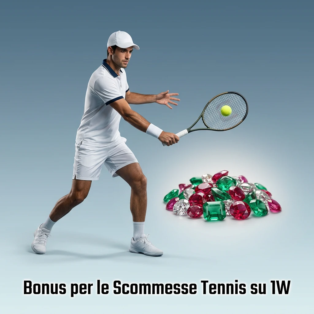 Bonus benvenuto sport su 1W per scommesse tennis: deposito minimo, codice promo e requisiti di puntata.
