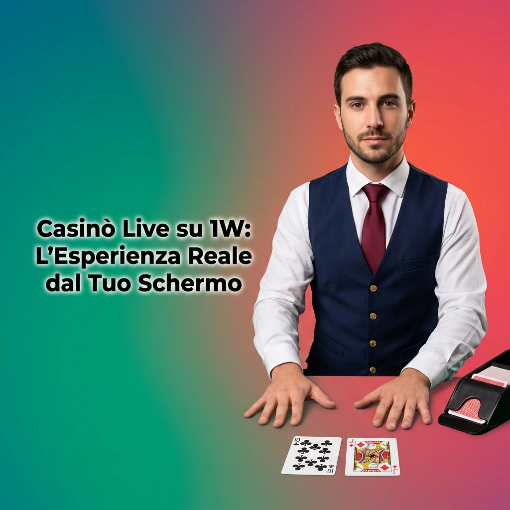 Casinò live su 1W: croupier reali, roulette, blackjack e game show in diretta per giocatori italiani