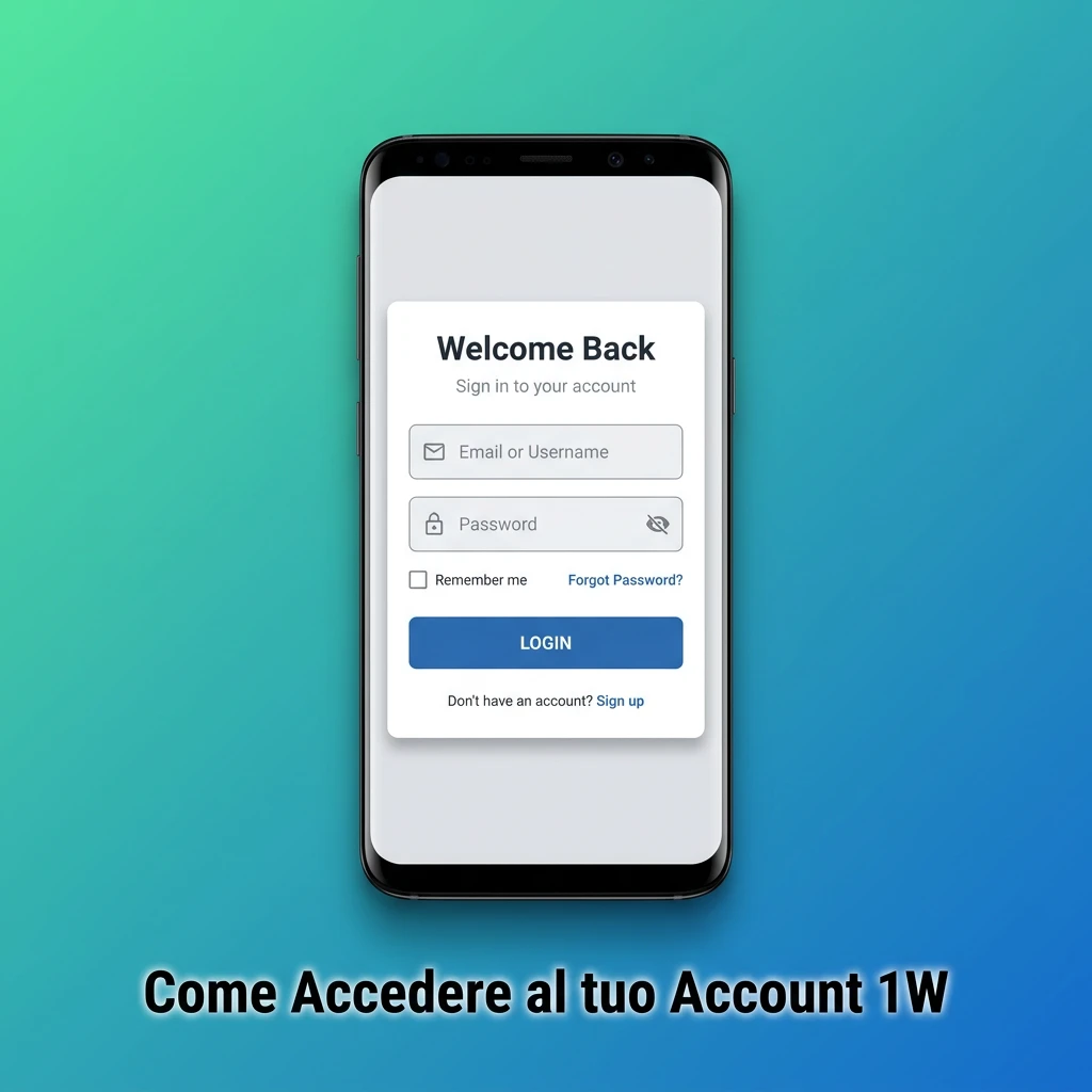 Guida per accedere all'account 1W: login sicuro con email, password e autenticazione a due fattori