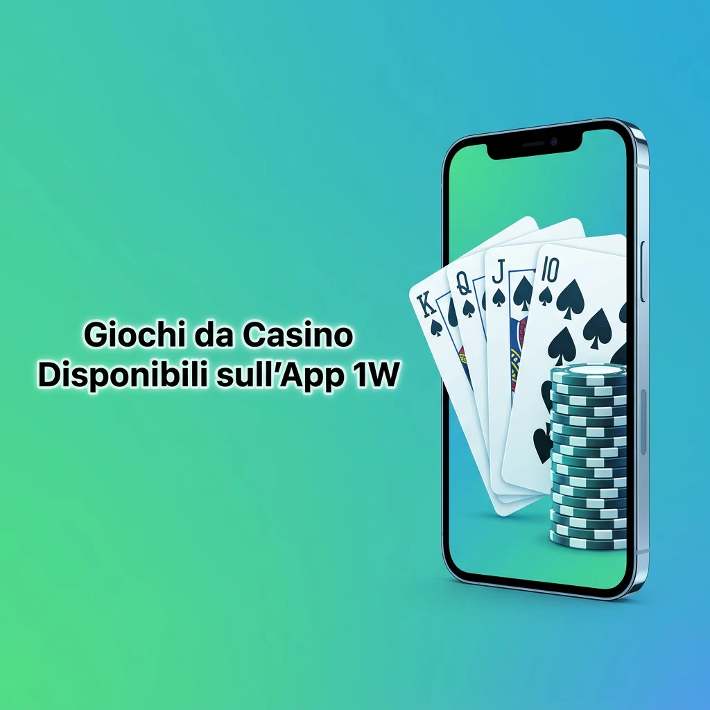 Catalogo casino app 1W: slot, roulette, blackjack, baccarat, live con croupier e game show interattivi