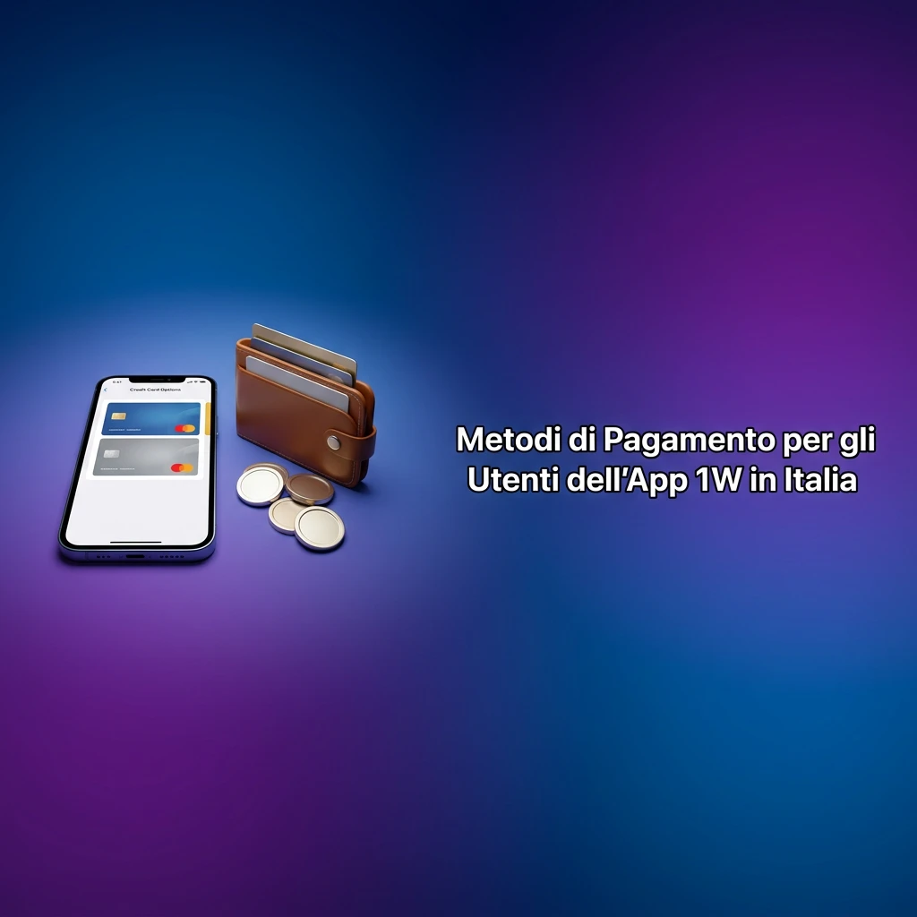 Metodi di pagamento app 1W in Italia: Visa, Mastercard, Skrill, Neteller, crypto e bonifico bancario