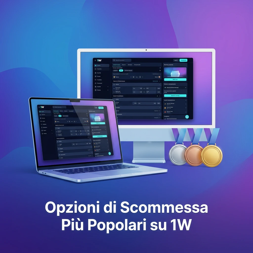 Opzioni di scommessa popolari su 1W: Multi Live, Linea pre-partita e Live in-partita per ogni giocatore