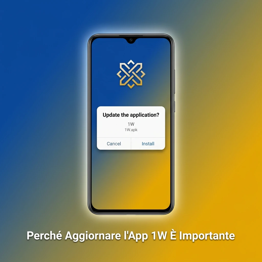 Aggiornamento app 1W per sicurezza, prestazioni migliorate e nuove funzionalità di scommesse e pagamento