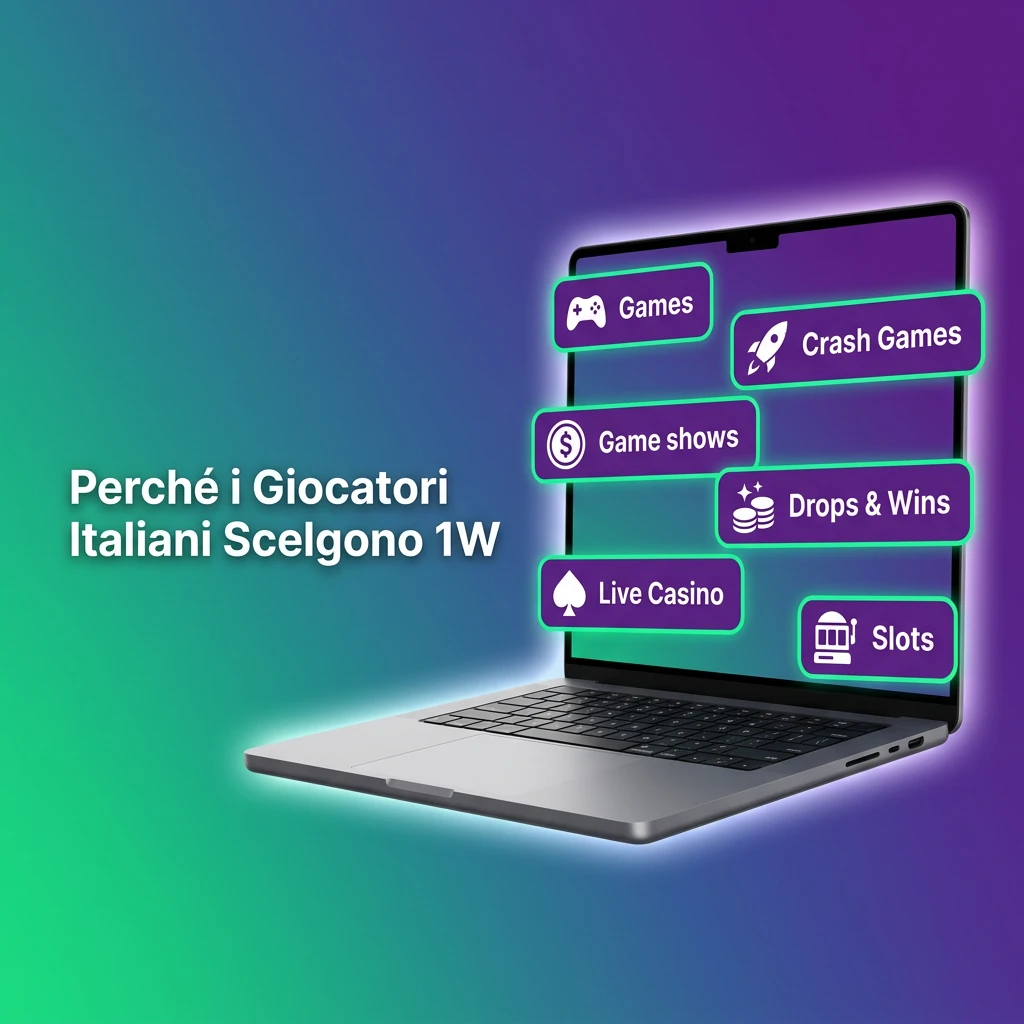 Giocatori italiani scelgono 1W per crypto, app mobile, bonus, supporto 24/7 e migliaia di giochi certificati
