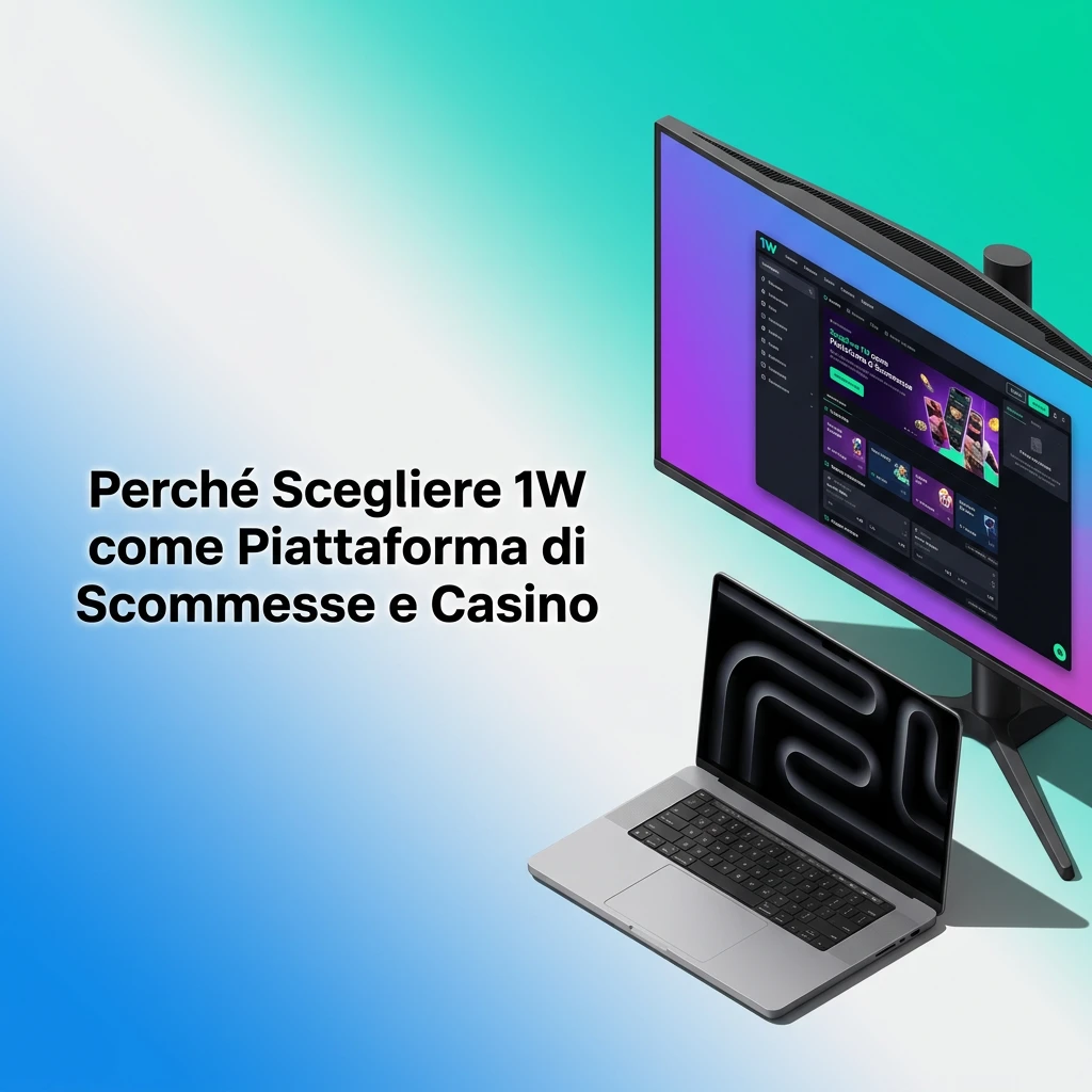 Piattaforma 1W scommesse sportive e casino online con app mobile, sicurezza SSL e autenticazione a due fattori