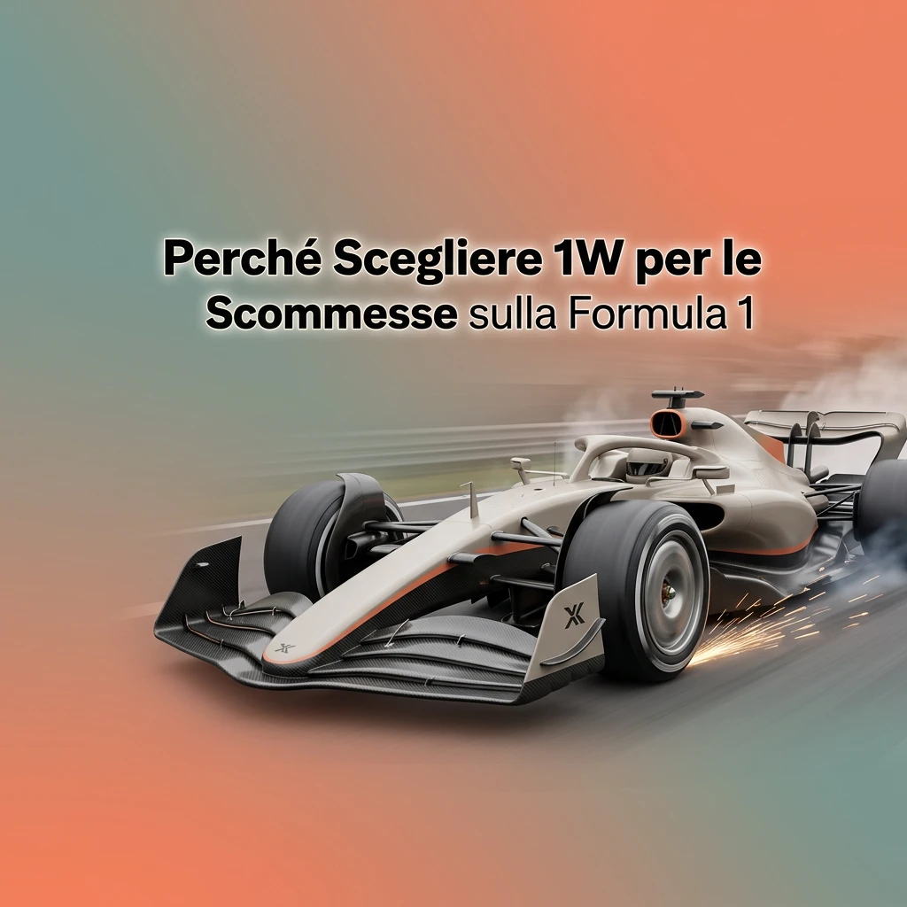 Vantaggi scommesse Formula 1 su 1W: quote competitive, live betting, app mobile e licenza ADM italiana