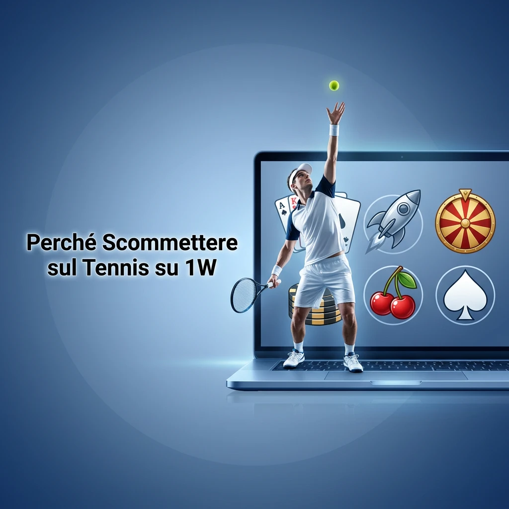 Scommesse tennis su 1W: quote competitive, mercati live, tornei ATP e Slam, piattaforma ADM autorizzata in Italia