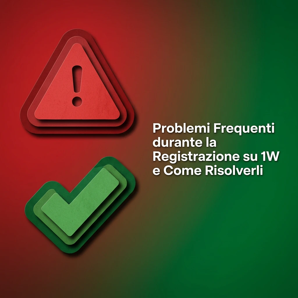 Guida ai problemi comuni durante la registrazione su 1W con soluzioni per SMS, email e accesso account