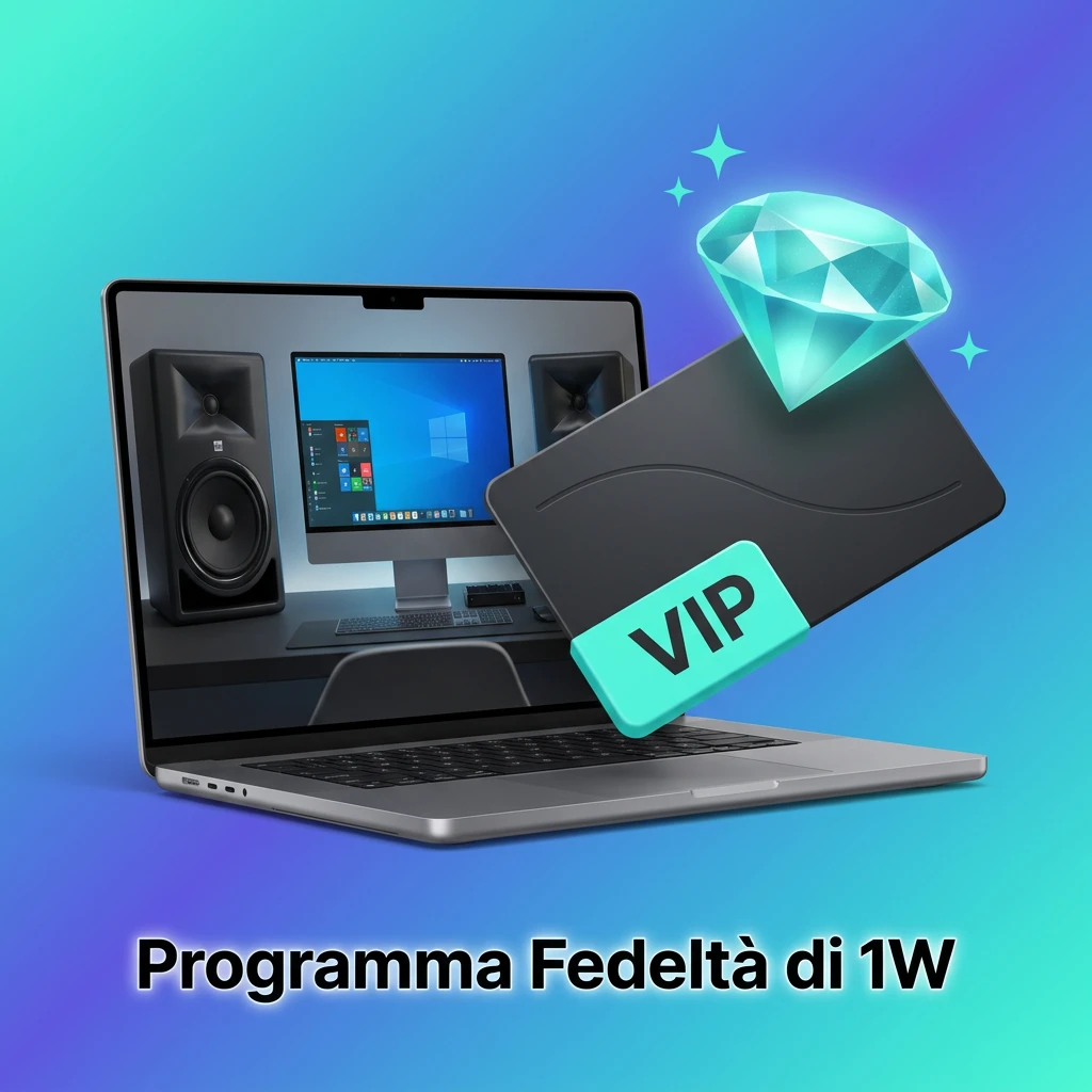 Programma fedeltà 1W: livelli Bronzo, Argento, Oro, Platino e VIP con bonus, cashback e premi esclusivi