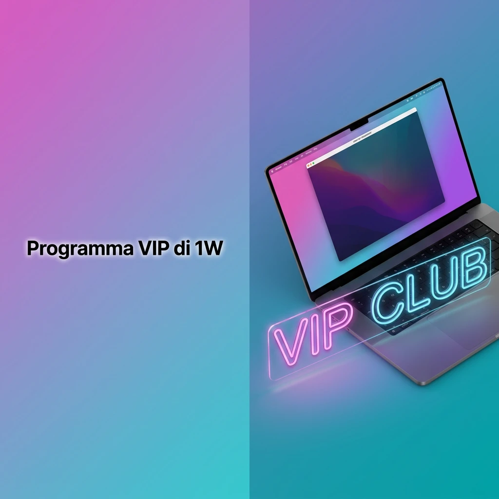 Programma VIP 1W: vantaggi esclusivi, bonus dedicati e account manager personale per i giocatori più fedeli.