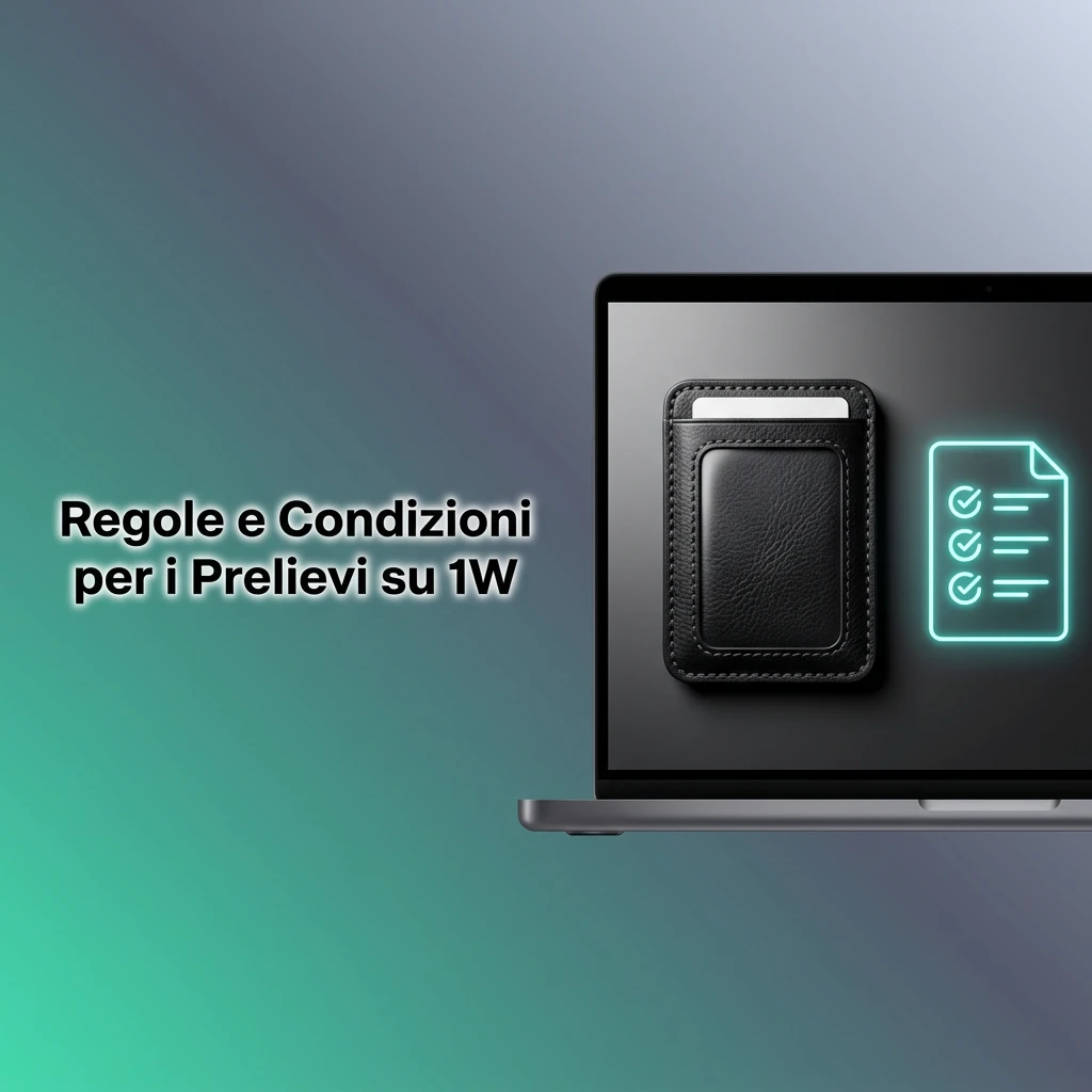 Regole e condizioni per i prelievi su 1W in Italia: limiti, KYC e metodi di pagamento
