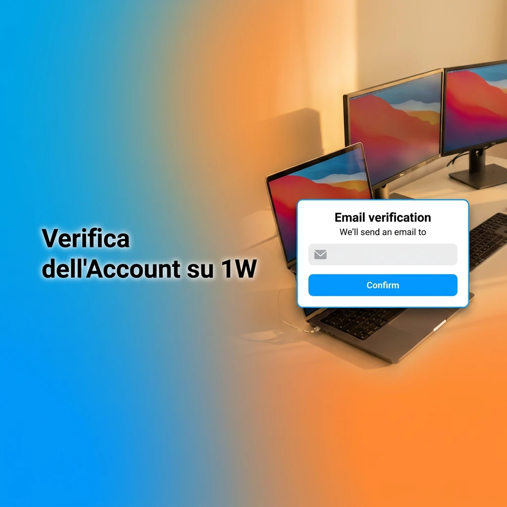 Guida alla verifica dell'account su 1W: carica documenti d'identità e prova di residenza per completare il processo KYC.